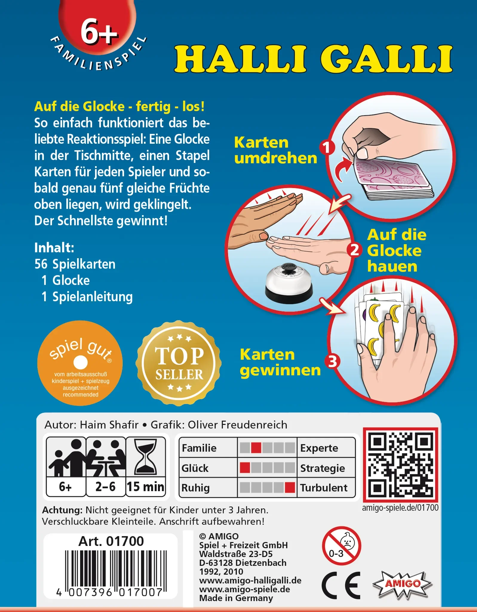 Halli Galli – Rasantes Reaktionsspiel mit Glocke